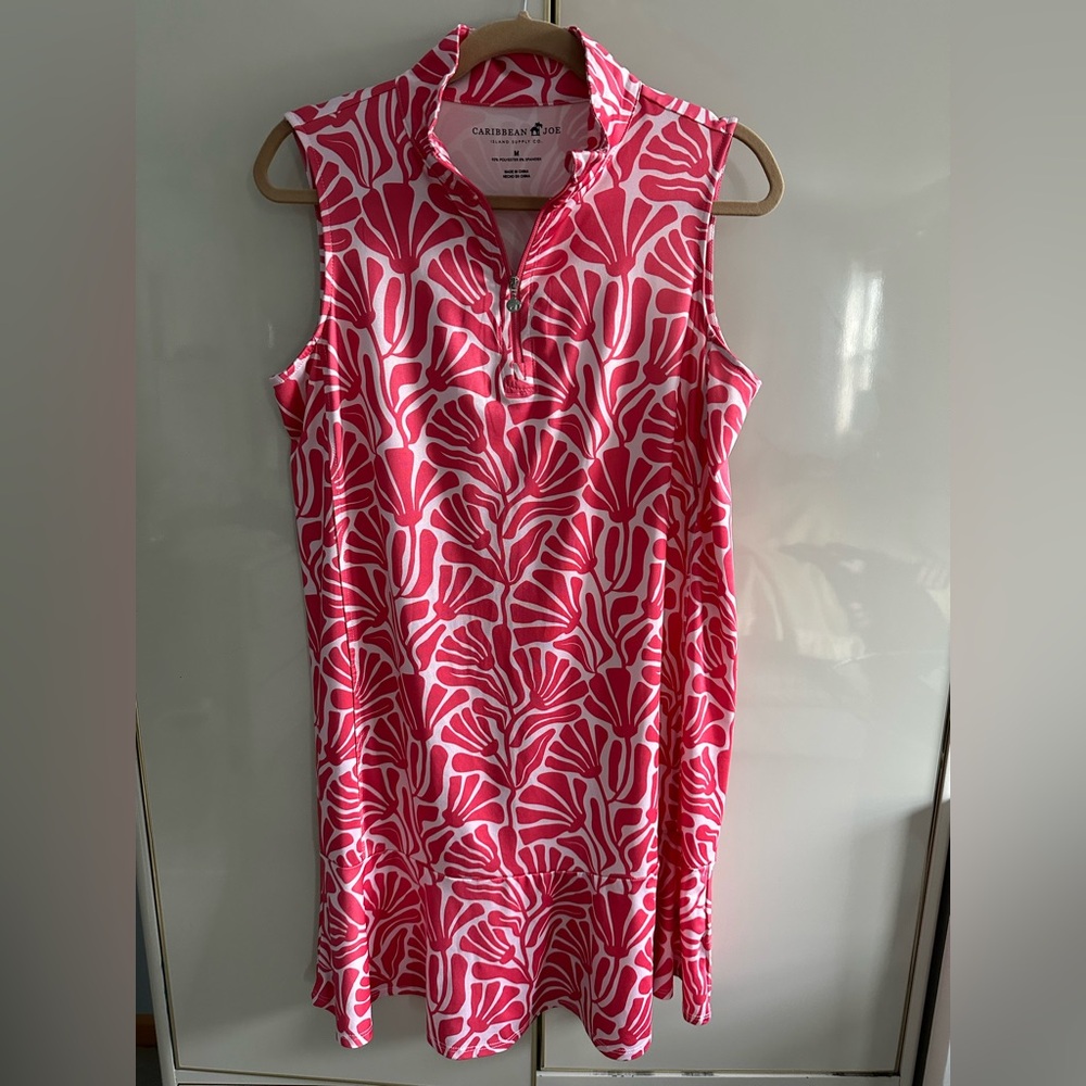Caribbean Joe coral Sleeveless Dress